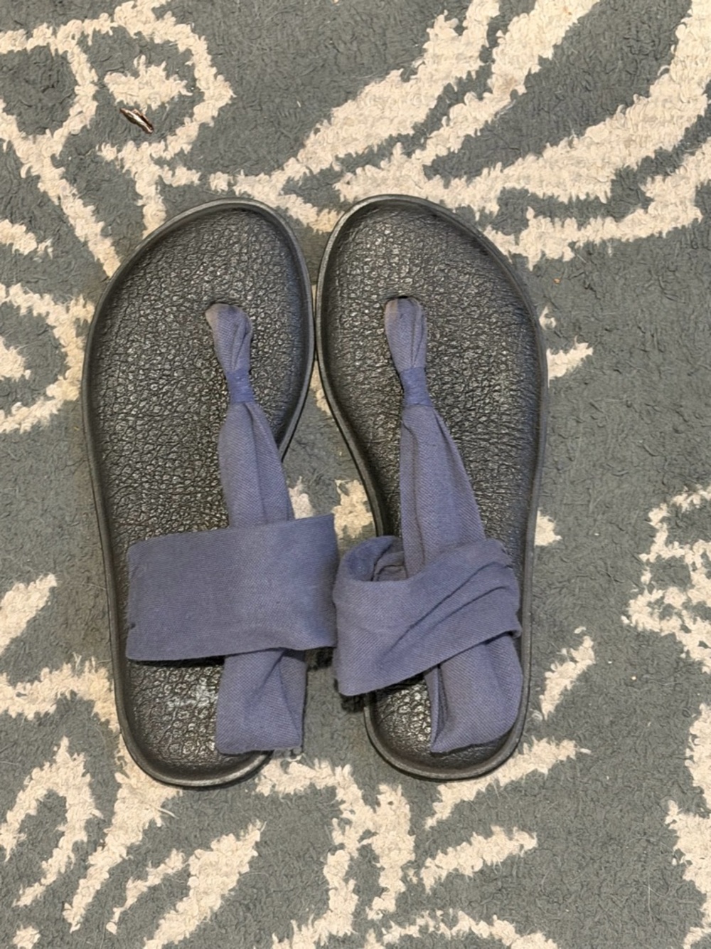 Black Sanuk Strappy Sandals